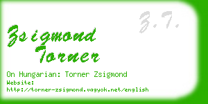 zsigmond torner business card